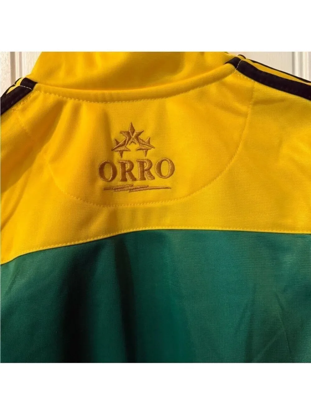 Jamaica Track Jacket in Green and Yellow NWOT